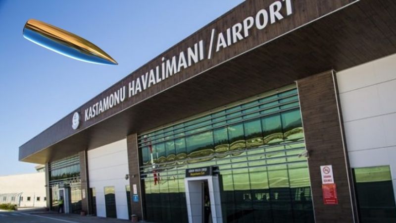 Kastamonu Havalimanı’na 14 mermi düştü!;