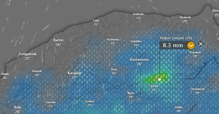 Perşembe Cide, Cuma Tosya... Dikkatli olun!;