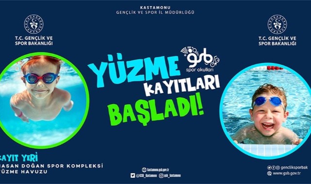 Spor Okulları’nda yüzme kayıtları başlıyor
