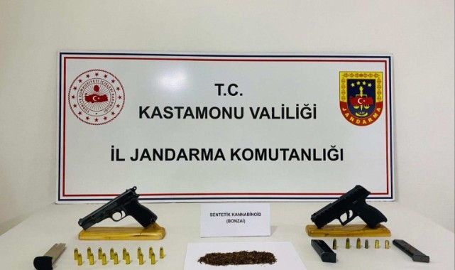 Taşköprü’de uyuşturucu ve silah ele geçirildi