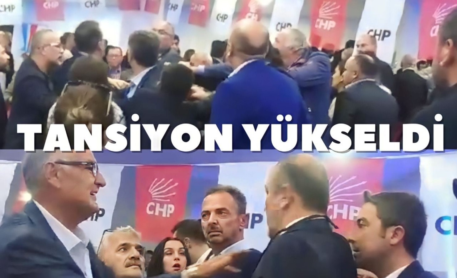 Özgür Özel'li CHP Kastamonu Kongresinde tansiyon yükseldi!;