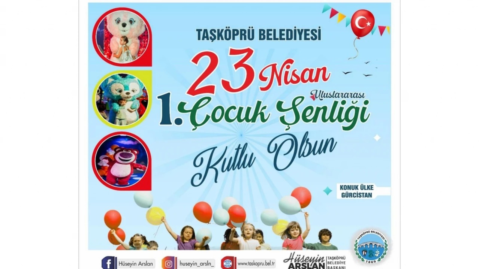 Taşköprü’de 23 Nisan coşkusu: İlk çocuk şenliği başlıyor!