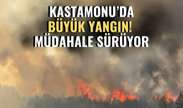 Kastamonu'daki büyük yangın hala söndürülemedi!
