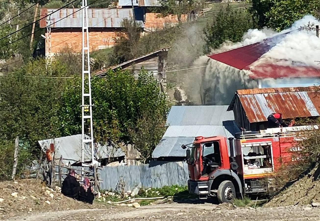 Daday’ın köyünde korkutan yangın!..;